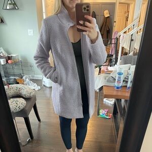 LOFT Light Purple Boucle Jacket